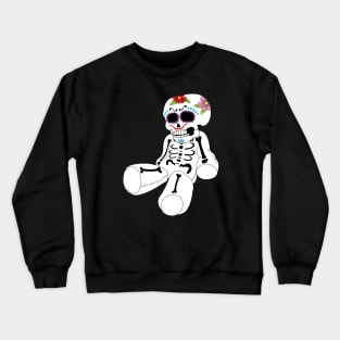 Day of the Dead Teddy Skeleton Bear Crewneck Sweatshirt